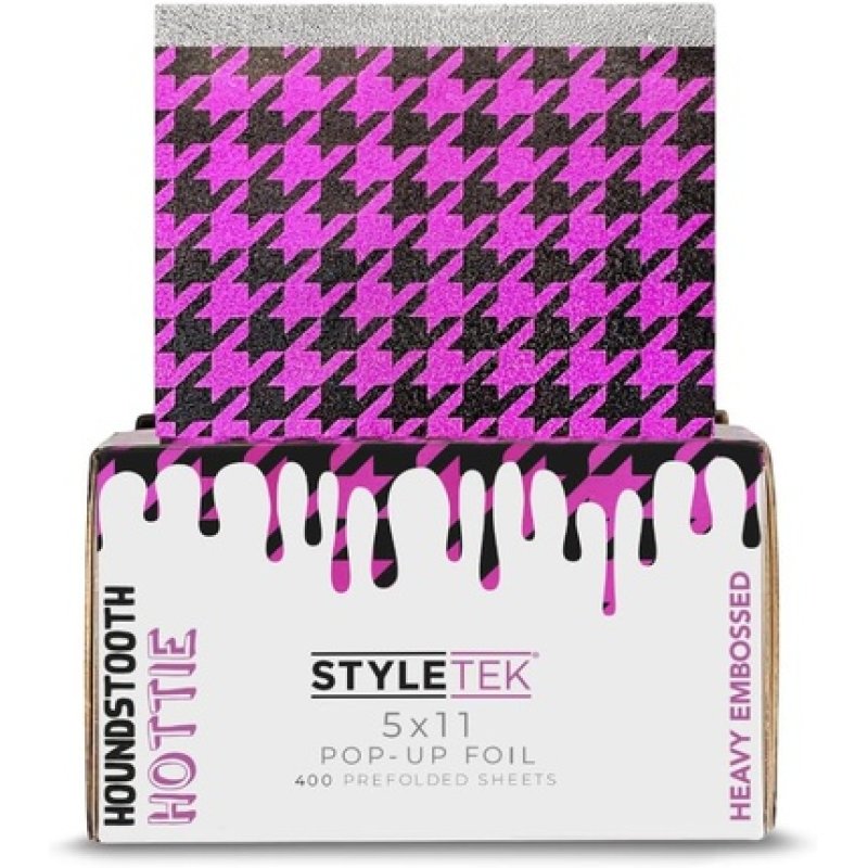 Styletek 5x11 Popup Foil 400 Sheets with Houndstooth Pattern