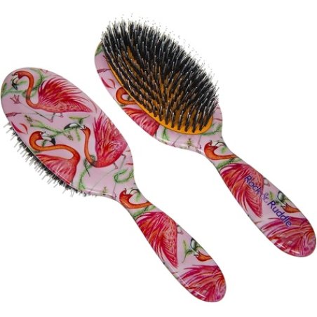 Rock & Ruddle Natural Mixed Boar Bristle Hair Brush for Women and Kids - Large
