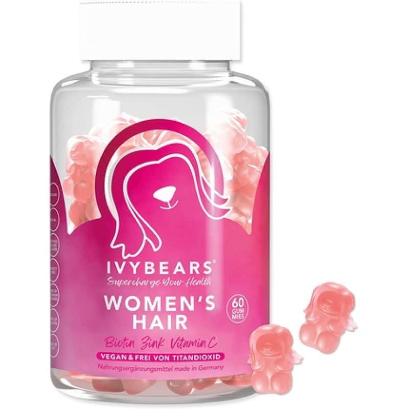 IvyBears Hairvamins Hair Vitamins with Biotin and Folic Acid for Women