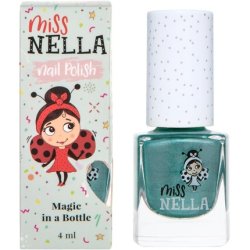 Miss Nella Dinorific Safe Special Chrome Green Nail Polish for Kids Nontoxic