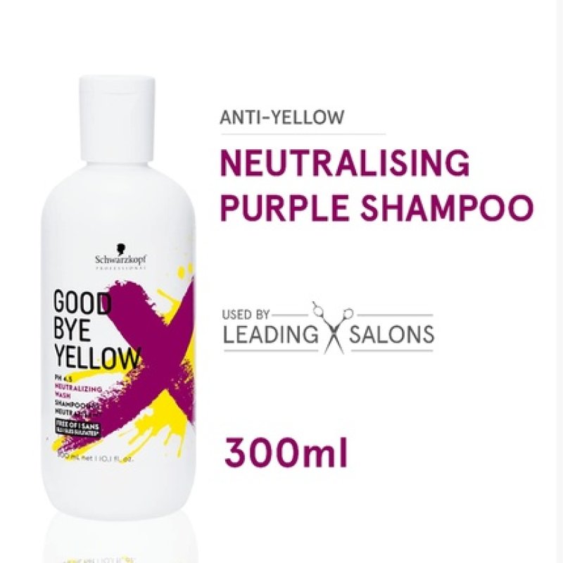 GoodBye Yellow by Schwarzkopf Shampoo 300ml 10.0 Ounce