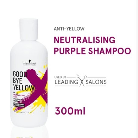 GoodBye Yellow by Schwarzkopf Shampoo 300ml 10.0 Ounce