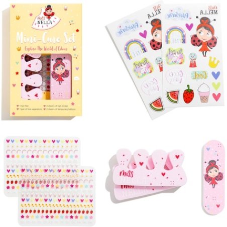 Miss Nella Kids Makeup and Nail Polish Set for Little Girls