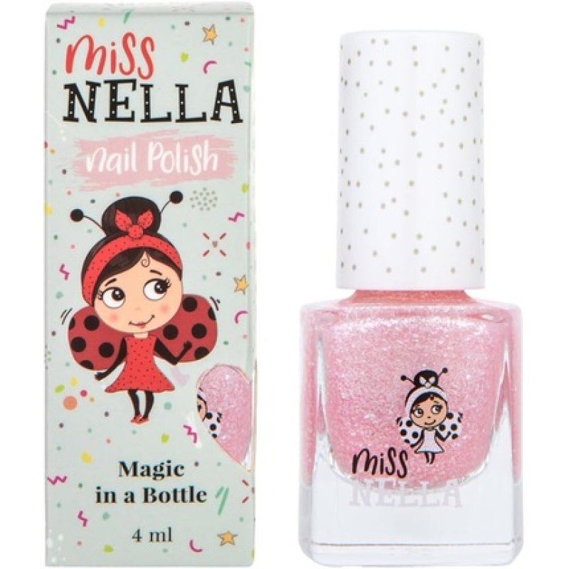 Miss Nella Its Glitzy Hippo Safe Special Glittery Baby Pink Nail Polish