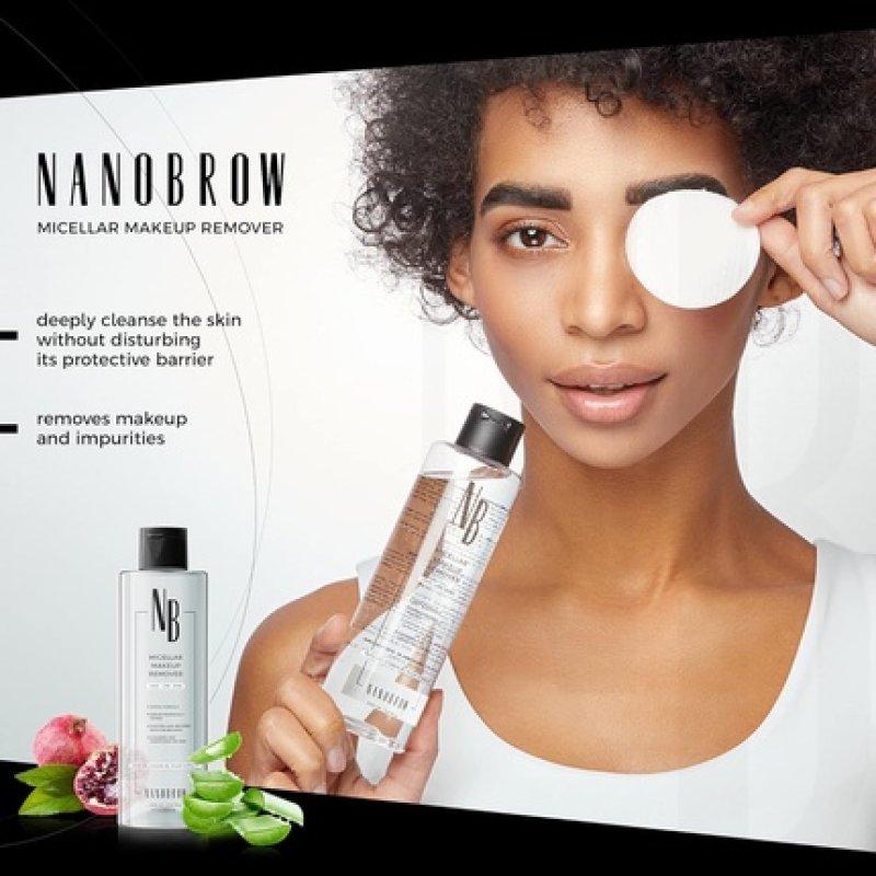 Nanobrow Micellar Makeup Remover 200ml Face and Eye Cleansing
