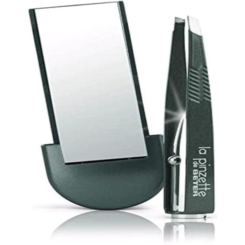 Beter Tweezers with Light and Mirror 64358 Cranberry