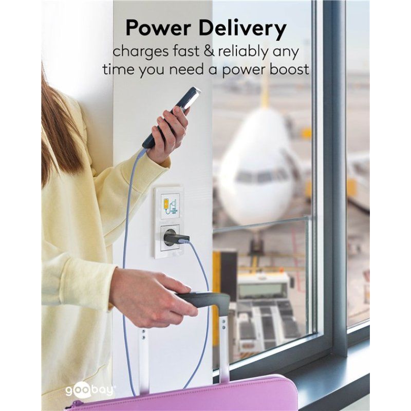 Goobay Dual Universal Black AC Fast charging Indoor