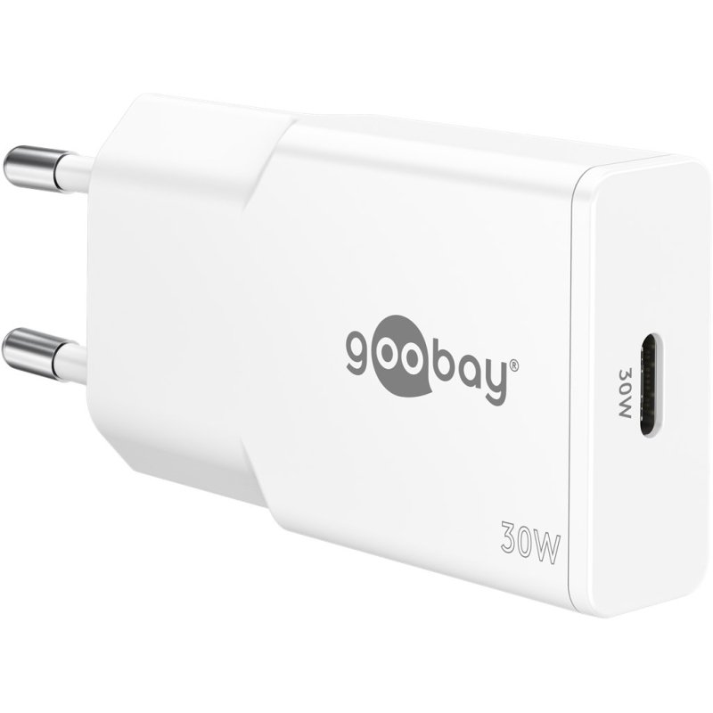 Goobay Slim Universel Blanc Secteur Charge rapide Intérieure