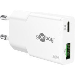Goobay Dual Universal White AC Fast charging Indoor