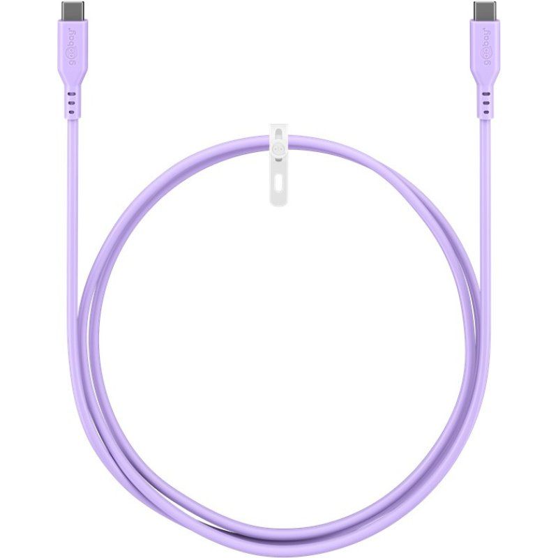 Goobay USB-C™-Silikonkabel, 1,5 m, lila
