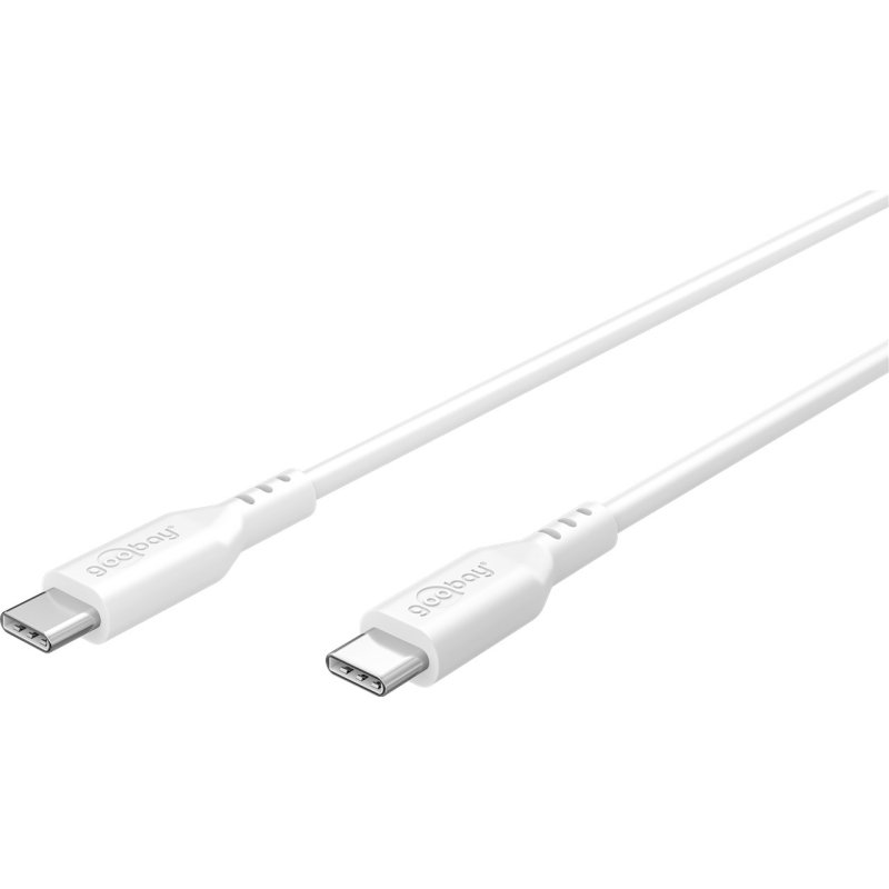 Goobay USB-C™-Silikonkabel, 1,5 m, weiß