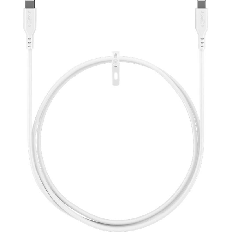 Goobay USB-C™-Silikonkabel, 1,5 m, weiß