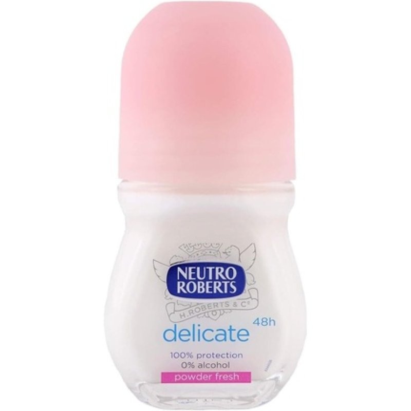 Neutro Roberts 9062 Antiperspirant Gentle Powder Fresh Roll-on Deodorant 50ml - Pack of 2