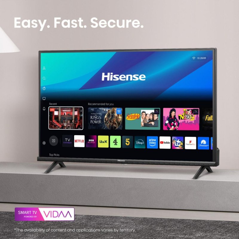 Hisense 40A4Q 101,6 cm (40") Full HD Smart TV Wifi Noir 200 cd/m²