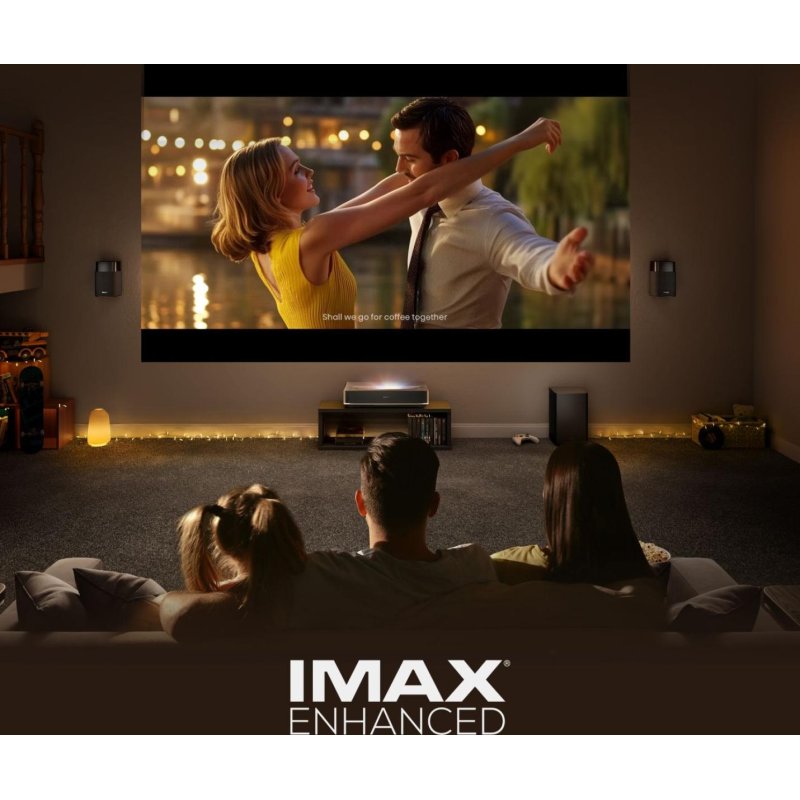 Hisense PT1 Projecteur à focale ultra courte 2500 ANSI lumens DLP UHD 4K (3840x2160) Compatibilité 3D Noir