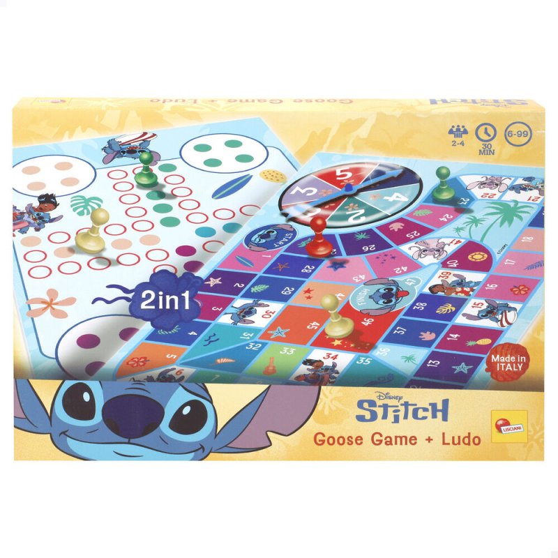 Disney Stitch Parchis and goose game