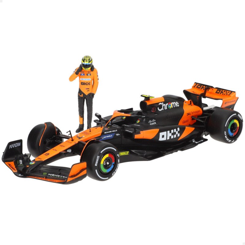BBURAGO 1/24 RACING - McLaren MCL38 SF 2024 figurine pilote Norris