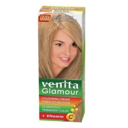 VENITA Glamour Coloring Hair Dye 7/0 Natural Blonde