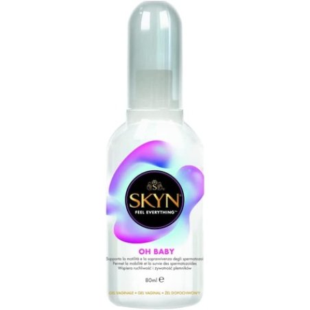 SKYN Oh Baby Water-Based Lubricant and Massage Oil 80ml - Stimulating for Couples and Supports Sperm Mobility for