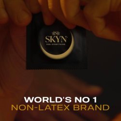 SKYN Original Condoms 24 Pack Skynfeel Latex-Free Condoms for Men Real Feel Super Delicate 53mm Width