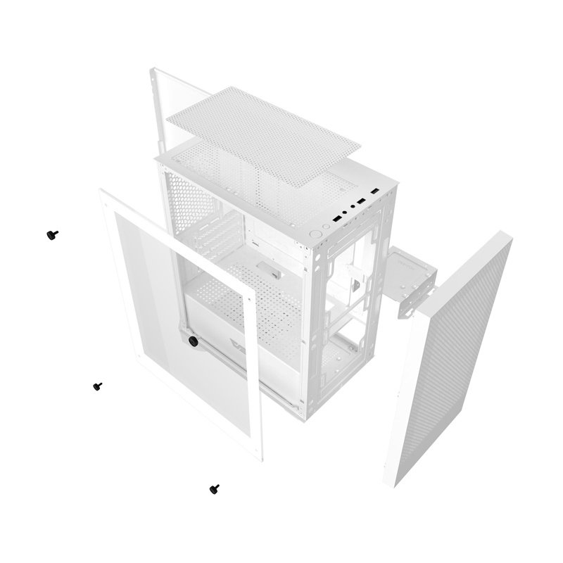 Darkflash M305 computer case without fans (White)