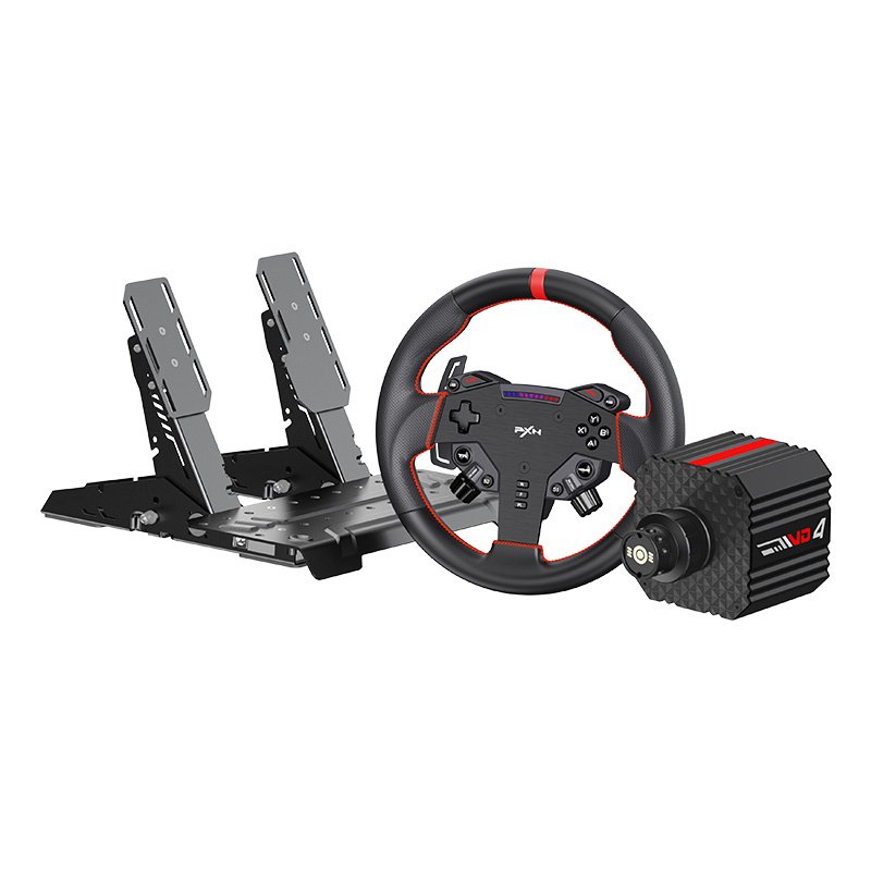 PXN VD4 Bundle F gaming set - VD4 base WAS steering wheel pedals