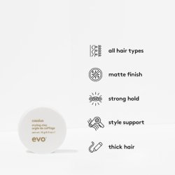 Evo Cassius Styling Clay Adds Texture with Long Lasting Style 15g