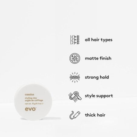 Evo Cassius Styling Clay Adds Texture with Long Lasting Style 15g