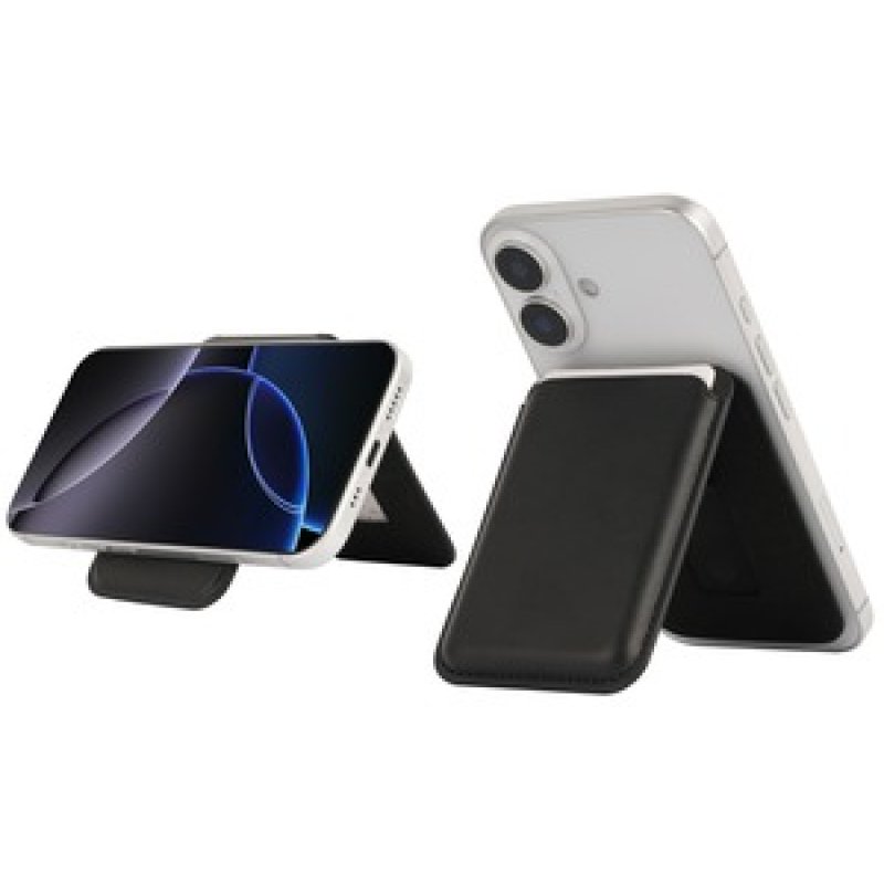 PORTE-CARTES MAGNETIQUE STAND MAGSAFE NOIR