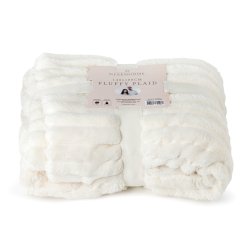Olsen Home - Fluffy Plaid - Off-white/Ivory - 140x180 cm