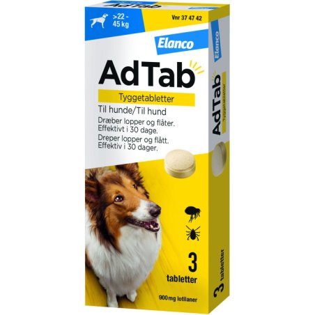 AdTab - Chewable tablets for dogs 22-45 kg - 900 mg