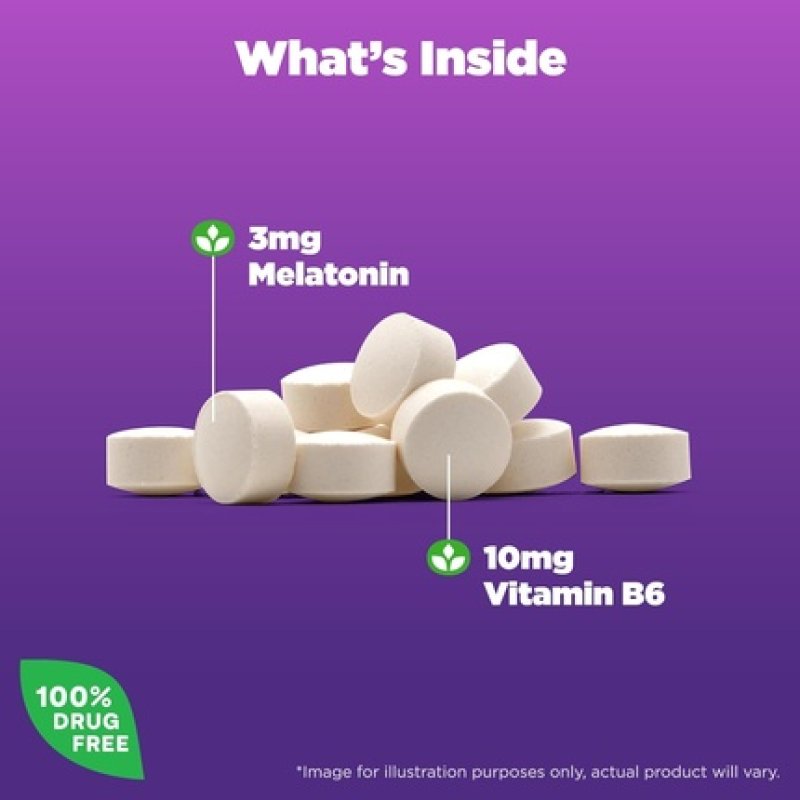 Natrol Melatonin 3mg Dietary Supplement for Restful Sleep