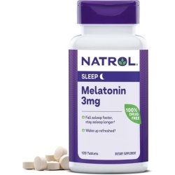 Natrol Melatonin 3mg Dietary Supplement for Restful Sleep