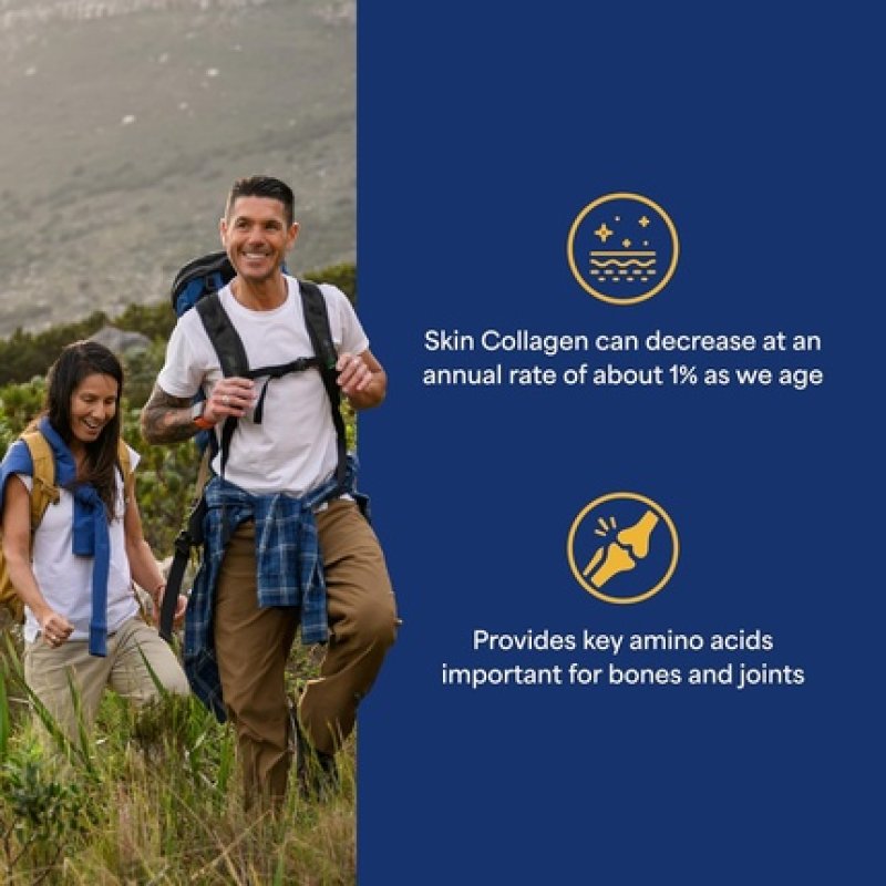 Puritan's Pride Hydrolyzed Collagen 1000mg Protein Supplement 180 Caplets