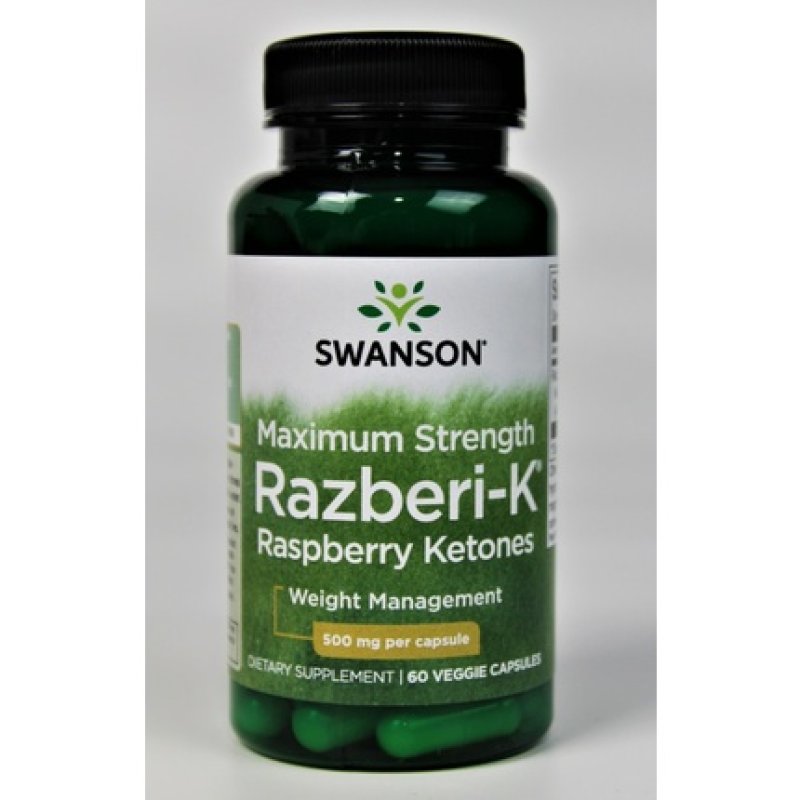 Swanson Maximum Strength Razberi-K 500mg 60 Veggie Capsules