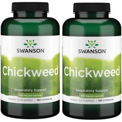 Swanson Chickweed Herb Stellaria Media Herbal Supplement 450mg 180 Capsules