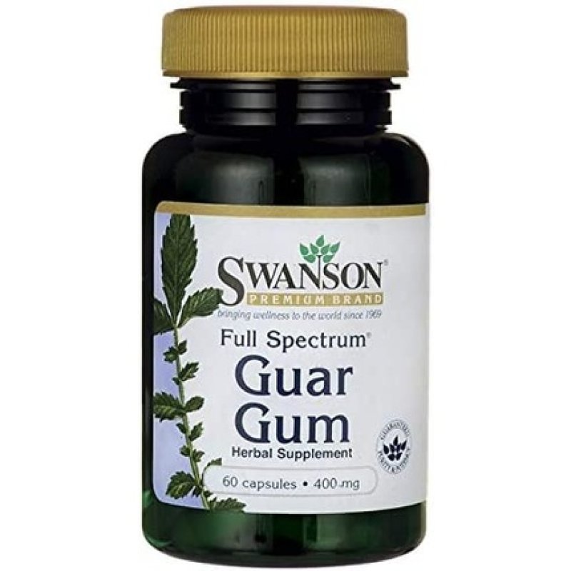 Swanson Full Spectrum Guar Gum 400mg 60 Capsules