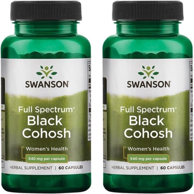 Swanson Black Cohosh 540mg Herbal Supplement 60 Capsules