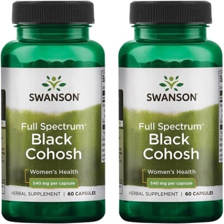 Swanson Black Cohosh 540mg Herbal Supplement 60 Capsules