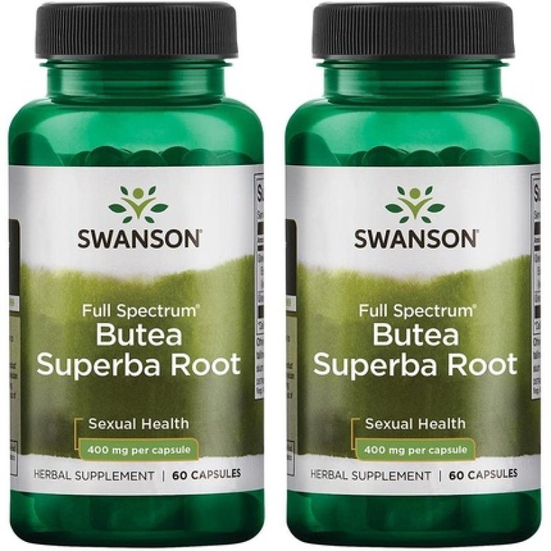 Swanson Butea Superba Root Full Spectrum Intimacy & Sexual Support 400mg 60 Capsules