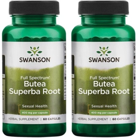 Swanson Butea Superba Root Full Spectrum Intimacy & Sexual Support 400mg 60 Capsules