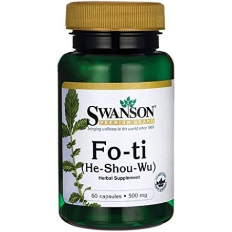 Swanson Fo-Ti 500mg Herbal Supplement 60 Capsules