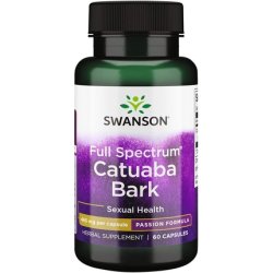Swanson Catuaba Bark Herbal Supplement Supporting Endurance and Stamina 60 Capsules 465mg