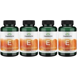 Swanson Vitamin E 1000 IU 60 Softgels 450mg - Pack of 4