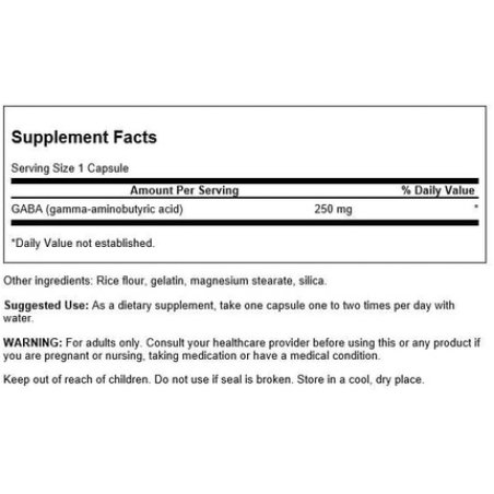 Gaba 250mg - 60 Capsules