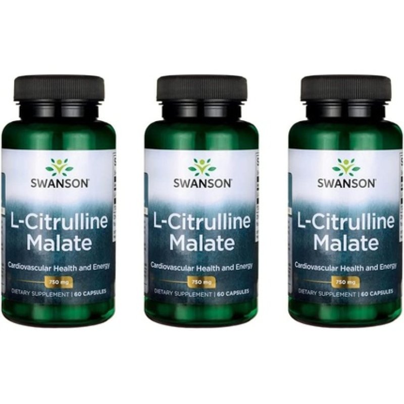 Swanson L-Citrulline Malate 750mg 60 Capsules