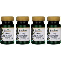 Swanson Daily Multivitamin Without Minerals 30 Veg Capsules