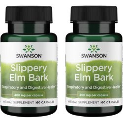 Swanson Slippery Elm Bark 400mg 60 Capsules