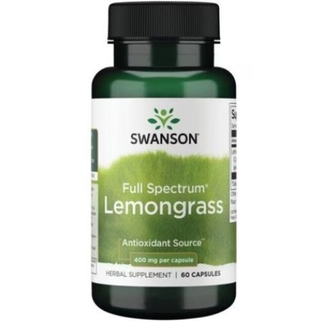 Swanson Full Spectrum Lemongrass 400mg 60 Capsules