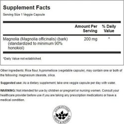 Swanson Magnolia Extract 200mg 30 Veg Capsules